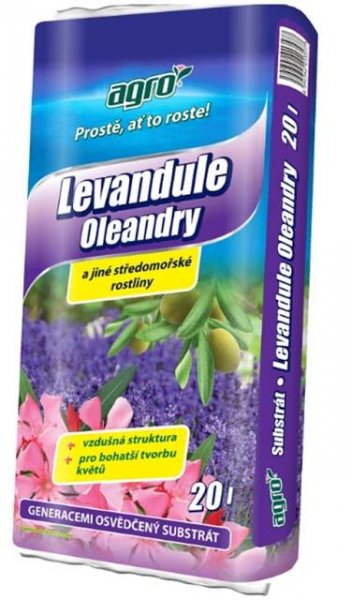 AGRO substrát na LEVANDULE A OLEANDRE 20 l