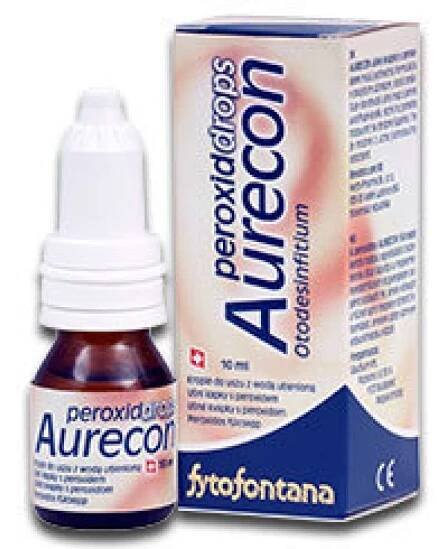 Herb-pharma - Fytofontána Aurecon peroxid drops 10 ml - ušní kapky