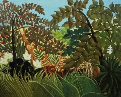 Obrazová reprodukce Exotic landscape, 1910