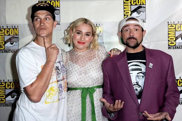 Jason Mewes, Harley Quinn Smith and Kevin Smith