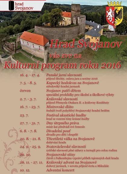 Svojanov - Letos otevíráme v sobotu 5. března