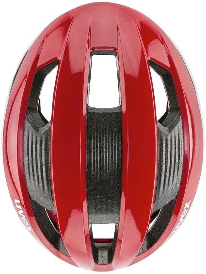 cyklistická prilba uvex rise cc red-white matt
