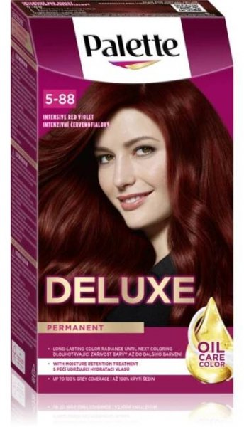 Schwarzkopf Palette Deluxe permanentní barva na vlasy odstín 5-88 679 Intenzivní červenofialový 1 ks