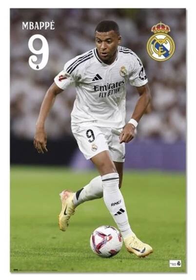 Plakát REAL MADRID Mbappe - Fan-shop.cz