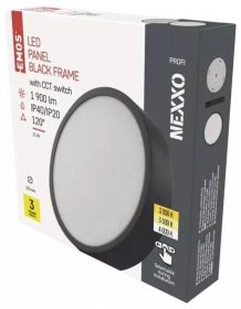 Matně černé LED stropní svítidlo Nexxo – EMOS