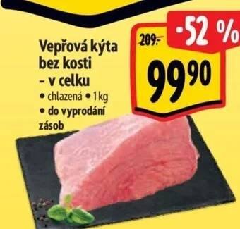 Albert Vepřová kýta bez kosti - v celku nabídka