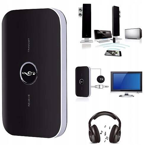 BLUETOOTH VYSÍLAČ, ADAPTÉR PŘIJÍMAČE + AUDIO VYSÍLAČ AUX JACK + KABELY za 101.00CZK - Allegro