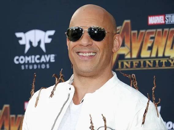 Herec Vin Diesel na premiéře filmu Disney a Marvel 
