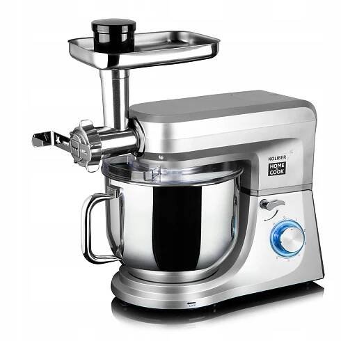 PLANETÁRNÍ KUCHYŇSKÝ ROBOT MIXÉR KOLIBER X-3500-W 8L 21v1 MULTIFUNKČNÍ Funkce krájení na plátky drcení ledu mletí míchání mixování drcení struhadlo strouhání šlehání třené těsto hnětení těsta