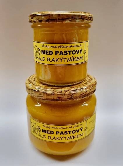 Český med pastový s rakytníkem