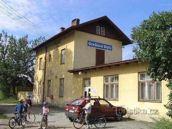 Grešlové Mýto žst. - Rozcestí