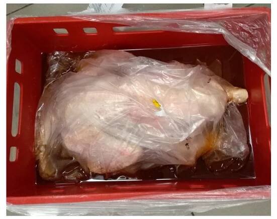 krůta 9kg naložená na gril