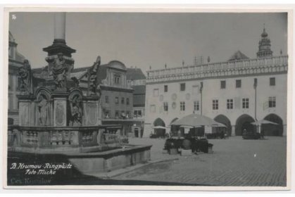 13 - Český Krumlov (Böhmisch Krumau), Ringplatz, Foto Micko, cca 1925