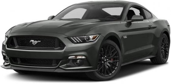 Side view of the 2017 Ford Mustang