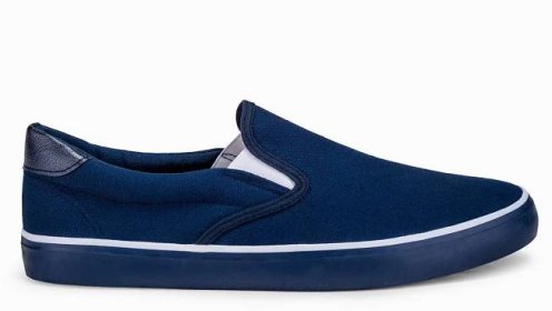 Pánské slip on boty - námořnická modrá T301 - Obchod Ombre