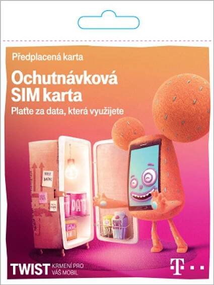 T-mobile Twist Ochutnávková SIM karta s kreditem 10 Kč