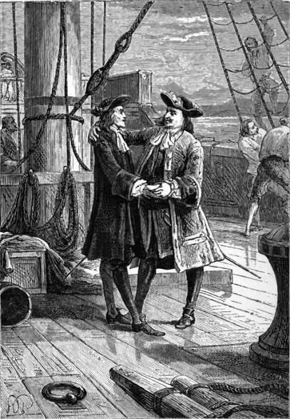 File:Ah Dampier, you would have made them but a sorry meal. (Dampier and Swan on the Cygnet).jpg - Wikimedia Commons