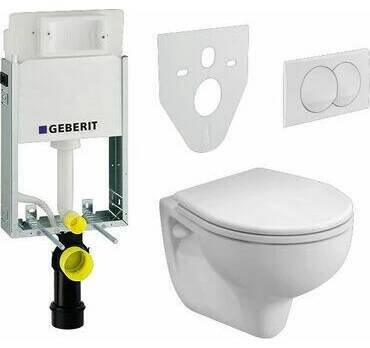 WC sada Set 5v1 pro závěsné WC Geberit Kombifix 110.100.11.1 EV9