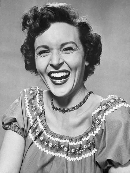 Betty White posing gracefully in a glamour shot