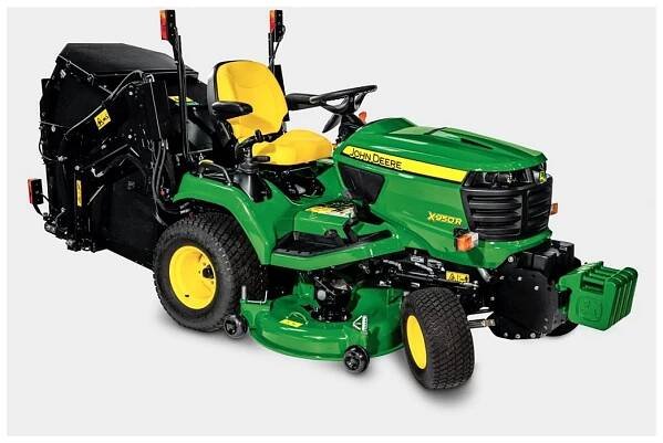 Dieselový komunální traktor X 950 R žací ústrojí 122, výklopný koš 650 l - OK-traktory