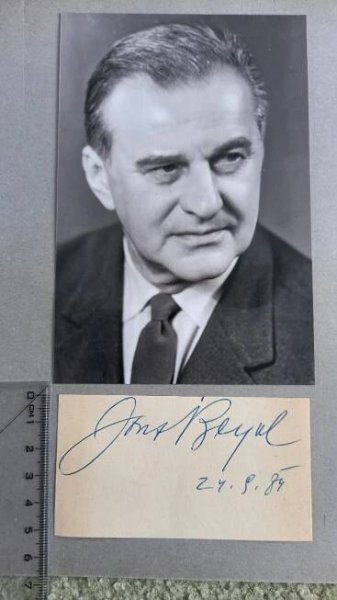 Podpis, autogram JOSEF BEYVL, herec - Ostatní sběratelské předměty
