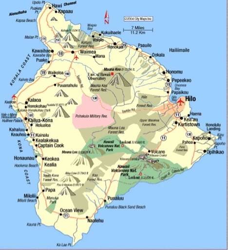 Hawaii map