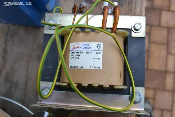 transformátor SVED Liberec 500VA pri 400 V sec.24V