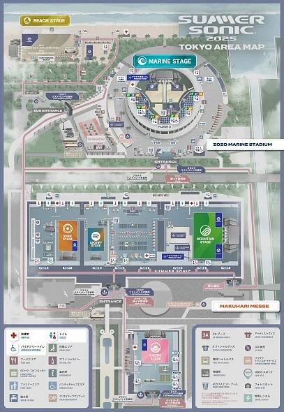 MAP | SUMMER SONIC 2025 Official Site