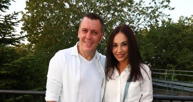 Oslava narozenin Františka Janečka: Michaela Kuklová s partnerem
