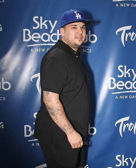 Rob Kardashian at the Sky Beach Club.