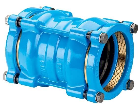 HAWLE SYSTÉM 2000 0430 spojka D90, PN16, pro PE/PVC, jištěná proti posunu, litina v Pitná voda na www.eoshop.cz