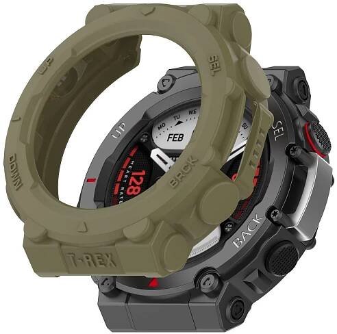 Silikonový rámeček pro Amazfit T-Rex 2 - Khaki