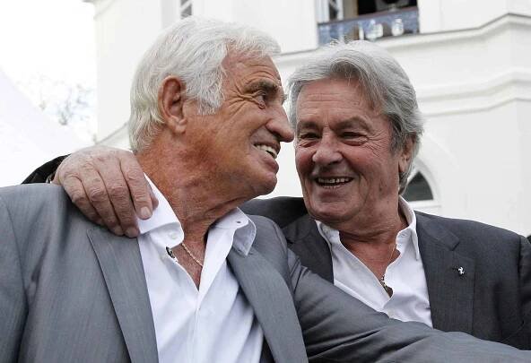 Ikony, hvězdy, nepřátelé, rivalové. Alain Delon a Jean-Paul Belmondo společně v roce 2010.