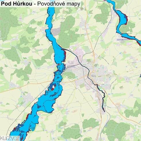 Pod Hůrkou - mapy | Kurzy.cz