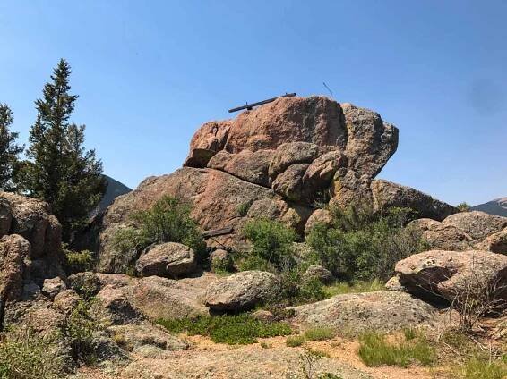Boulder high-point of Rocky Mountain