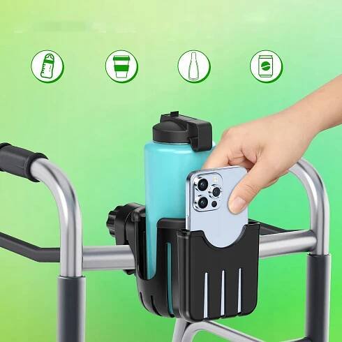 DRŽÁK NA VOZÍK NA TELEFON HRNEK LÁHEV NA KÁVU CUP HOLDER LAHEV NA PITÍ KOŠÍK NA VODU Barva černá