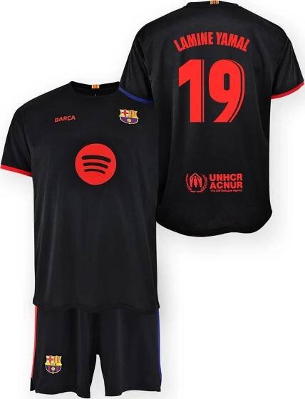 Dětský set FC Barcelona Replica 2024/25 Away Lamine Yamal, 140