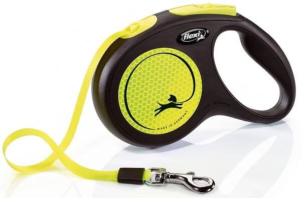 FLEXI Samonavíjecí vodítko New Classic Neon M 5m páska