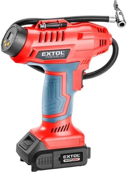 Kompresor Extol Premium 8891874 kompresor domácí aku SHARE20V, 20V Li-ion, 2000mAh | Teshop.cz