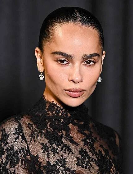 Zoe Kravitz attends the Saint Laurent Womenswear Spring-Summer 2025 show as part of Paris Fashion Week on September 24, 2024 in Paris, France. 