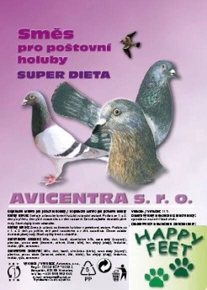 Avicentra Super dieta Holub 25 kg