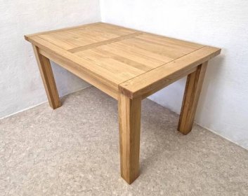 Nový stůl dub masiv 85x140 cm deska 4 cm - 1