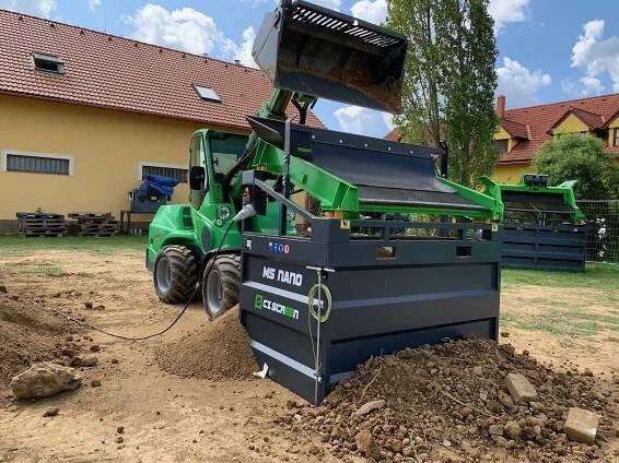 Mobilní třídička - katrovačka zeminy, kompaktní třídič sypkých materiálů