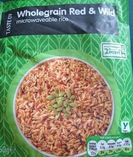 Wholegrain red and wild rice Lidl