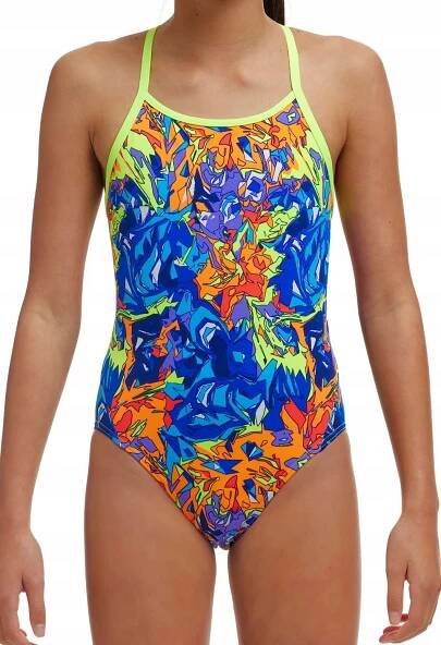 Jednodílné plavky Funkita Mixed Mess - dívčí 12 (DE 164)