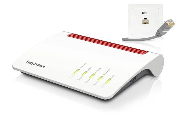 FRITZ!Box 7590 bezdrátový router Gigabit Ethernet Dvoupásmový (2,4 GHz / 5 GHz) Bílá