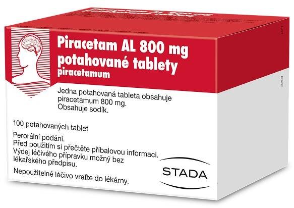 Fotografie Piracetam AL 800mg tbl.flm. 100 tablet