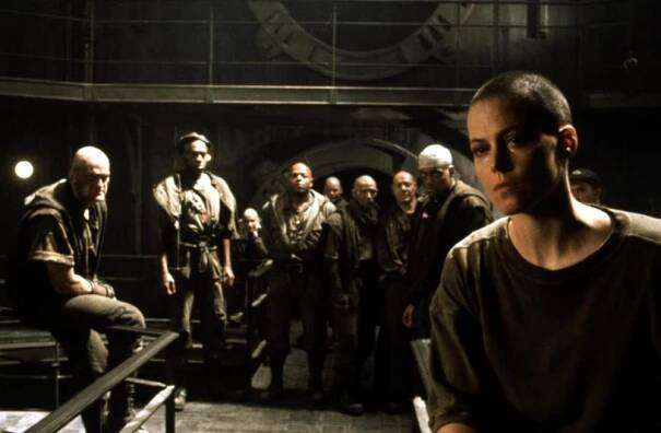 ALIEN 3, Clive Mantle, Deobia Oparei, Nick Gillard, Charles S. Dutton, Sean McCabe, Danny Webb, Carl Chase, Holt McCallany, Sigourney Weaver, 1992