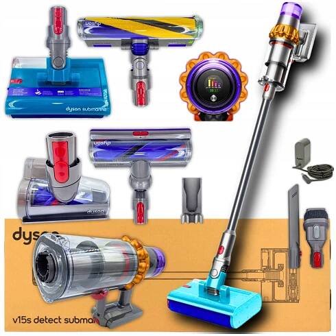 TYČOVÝ VYSAVAČ BEZDRÁTOVÝ VYSAVAČ DYSON V15s DETECT SUBMARINE MOPOVÁNÍ