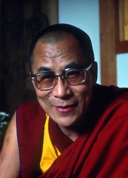 His Holiness smiling
